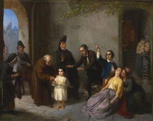 The Kidnapping Of Edgardo Mortara by Moritz Daniel Oppenheim