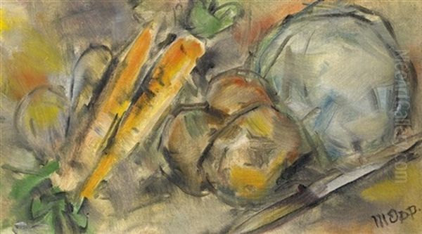 Stillleben Mit Gemuse Und Messer - view 1