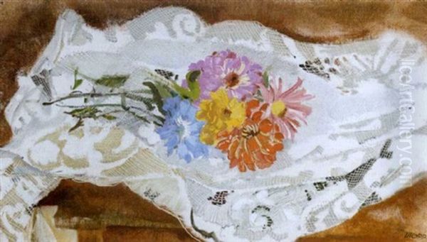 Flowers On A Lace Cloth - view 1