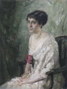 Portrat Einer Dame by Max, Mopp Oppenheimer
