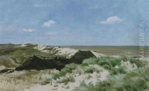 Huisjes In De Duinen by Willem Johannes Oppenoorth