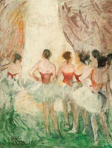 O.t. (vor Dem Auftritt) by Ernst Oppler