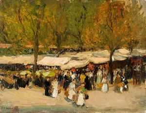 Markt Am Wittenbergplatz by Ernst Oppler