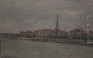 Alter Hafen Von Travemunde by Ernst Oppler