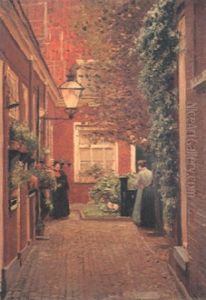 Hinterhof Mit Drei Frauen