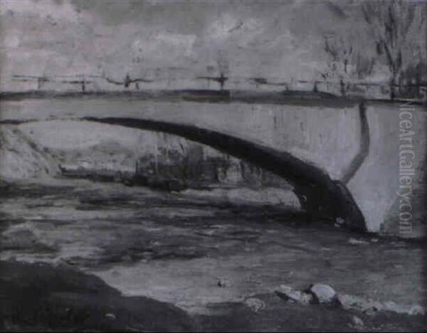 Flusbrucke Im Vorfruhling - view 1
