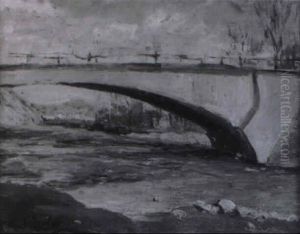 Flusbrucke Im Vorfruhling
