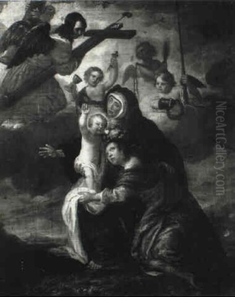 The Infant Christ With The Madonna And St. Elizabeth With Angels - view 1