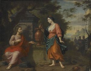 Jesus Och Kvinnan Vid Sykars Brunn