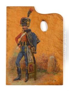 Hussard Du 9e Regiment, En Pied by Maurice Henri Orange