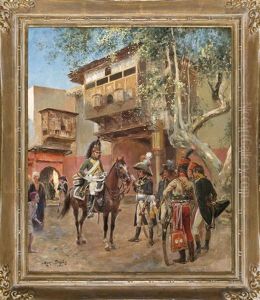Soldados De Napoleon En Egipto by Maurice Henri Orange