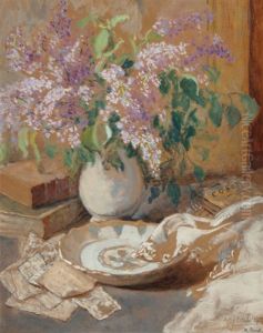 Nature Morte Aux Lilas by Marthe Orant