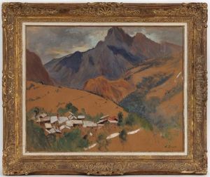 Village Perdu Dans La Montagne by Marthe Orant