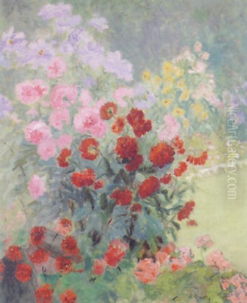 Summer Flowers In A Garden - view 1