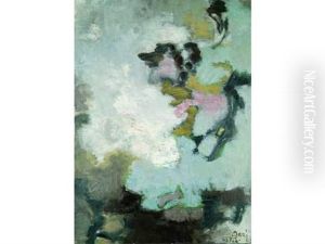 Informel Gris Et Rose by Orazio Orazi
