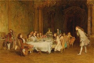 Voltaire As A Guest Of The Duc De Sully by Sir William Quiller Orchardson