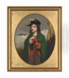 Lilias In Her Green Mantle From Sir Walter Scott's 'redgauntlet