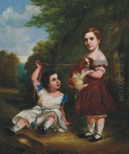 Girls With A Puppy by Sir William Quiller Orchardson