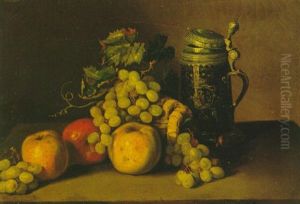 Still Life With Fruit And Tankard by Joseph Biays Ord