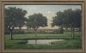 Landscape With Pond And Valley by Alfred T. Ordway