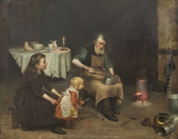 A Tinsmith At Work - view 1
