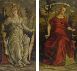 Allegory Of Faith; Allegory Of Charity by Pietro di Francesco degli Orioli
