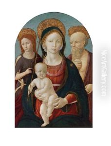 Madonna Mit Kind Und Zwei Heiligen