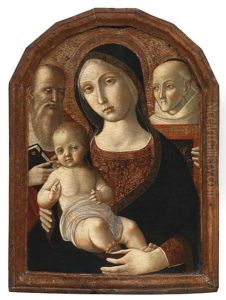 Madonna And Child With Saints Jerome And Bernardino Of Siena