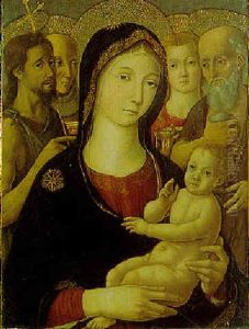 The Madonna And Child With Saints John The Baptist, Bernardino, Mary Magdalen, And Jerome