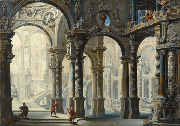 Atrium Und Treppe; Kaiserliche Thermen (pair) - view 1