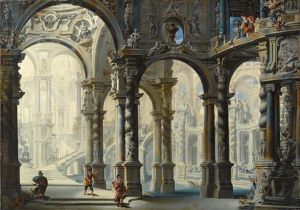 Atrium Und Treppe; Kaiserliche Thermen (pair)