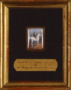 Portrait A Cheval De La Princesse Francoise D'orleans, Duchesse De Chartres by Francois d' Orleans