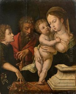 La Sainte Famille by Bernaert (Barend) van Orley
