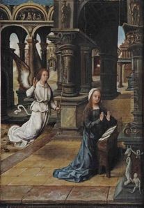 The Annunciation by Bernaert (Barend) van Orley