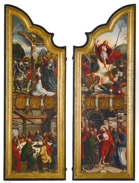 A Pair Of Altar Wings With Scenes From The Life Of Christ - view 1