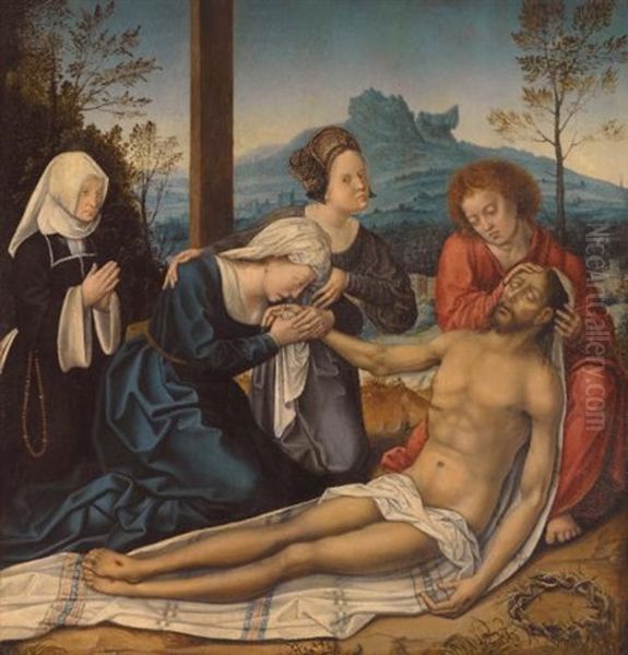 The Lamentation Of Christ At The Foot Of The Cross, With A Donor - view 1