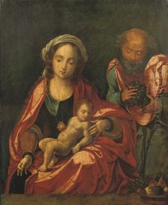 The Holy Family by Bernaert (Barend) van Orley