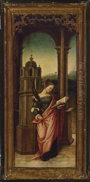 Saint Barbara (+ Saint Gudule; Pair) - view 1
