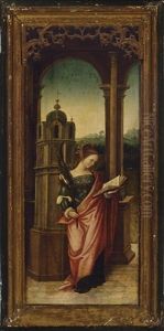 Saint Barbara (+ Saint Gudule; Pair) by Bernaert (Barend) van Orley