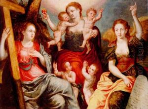Tron, Hoppet Och Karleken by Bernaert (Barend) van Orley