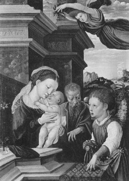 Die Heilige Familie Mit Engeln - view 1