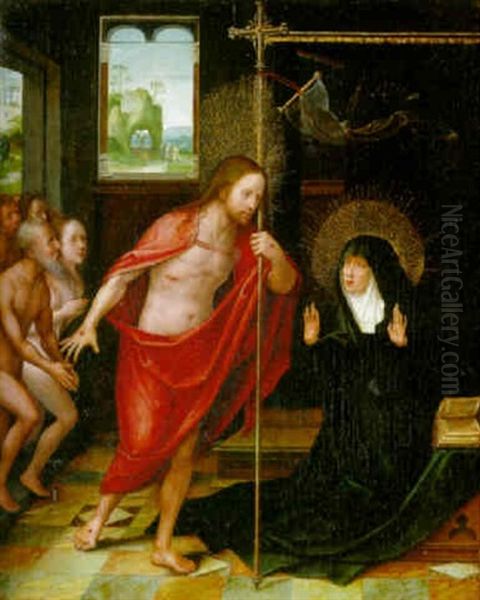 The Risen Christ Visiting His Mother Followed By His Ancestors - view 1