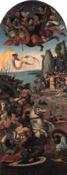 Moses Parting The Red Sea In The Presence Of St. Michael - view 1