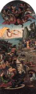 Moses Parting The Red Sea In The Presence Of St. Michael