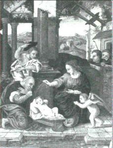 The Nativity by Bernaert (Barend) van Orley