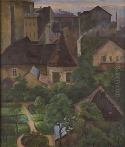Franciscan Garden In Prague by Emil Orlik
