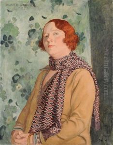 Portrait Von Der Chansonsangerin Claire Waldoff