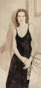 Portrat Der Sangerin Und Schauspielerin Jarmila Novotna (study)