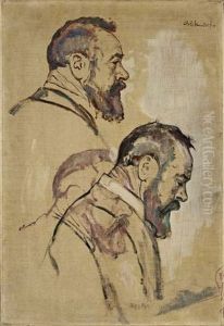 Ferdinand Hodler (portrait Study) by Emil Orlik