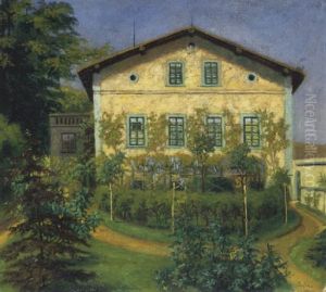 Villa Mit Garten by Emil Orlik